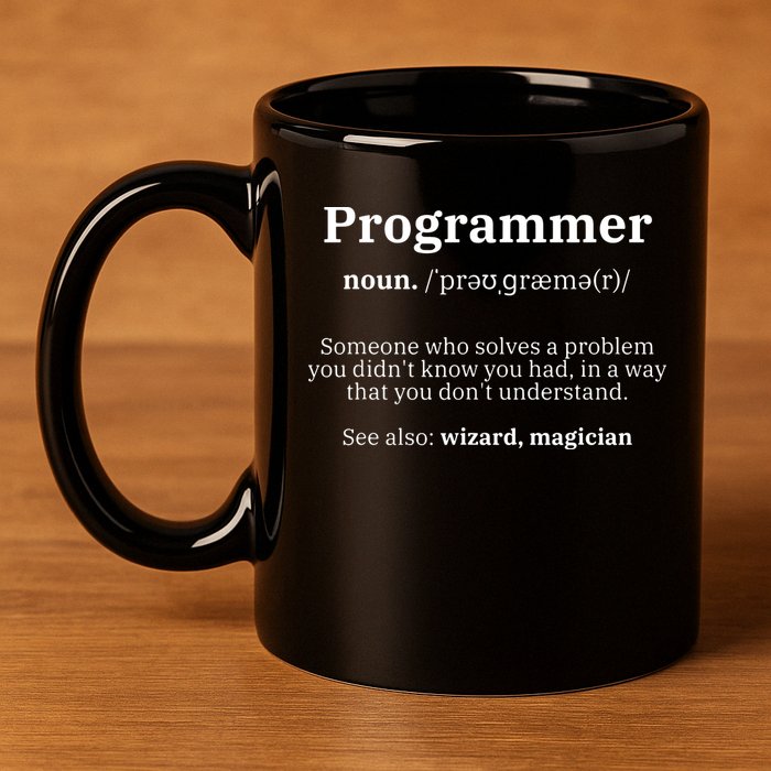 Definition Programmer Meaning Computer Science Coding 11oz C Handle Ceramic Mug