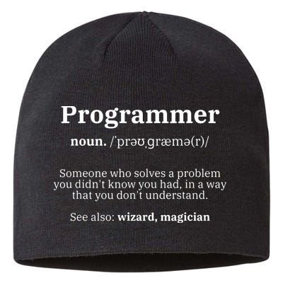 Definition Programmer Meaning Computer Science Coding Sustainable Beanie