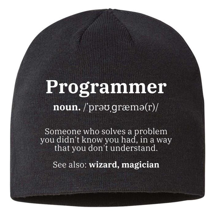 Definition Programmer Meaning Computer Science Coding Sustainable Beanie