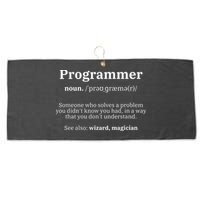 Definition Programmer Meaning Computer Science Coding Large Microfiber Waffle Golf Towel