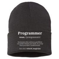 Definition Programmer Meaning Computer Science Coding Sustainable Knit Beanie