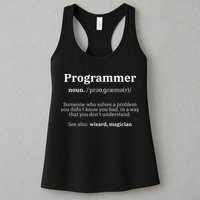 Definition Programmer Meaning Computer Science Coding Womens Tank Top