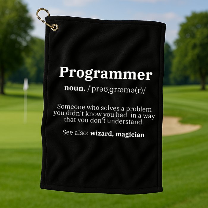 Definition Programmer Meaning Computer Science Coding Golf Towel