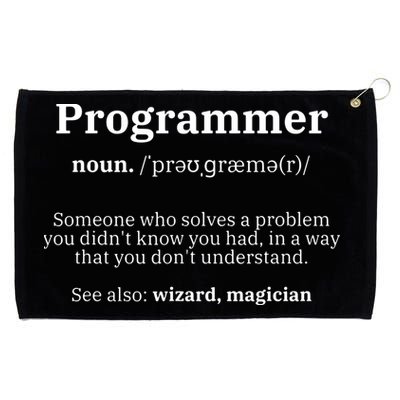 Definition Programmer Meaning Computer Science Coding Grommeted Golf Towel