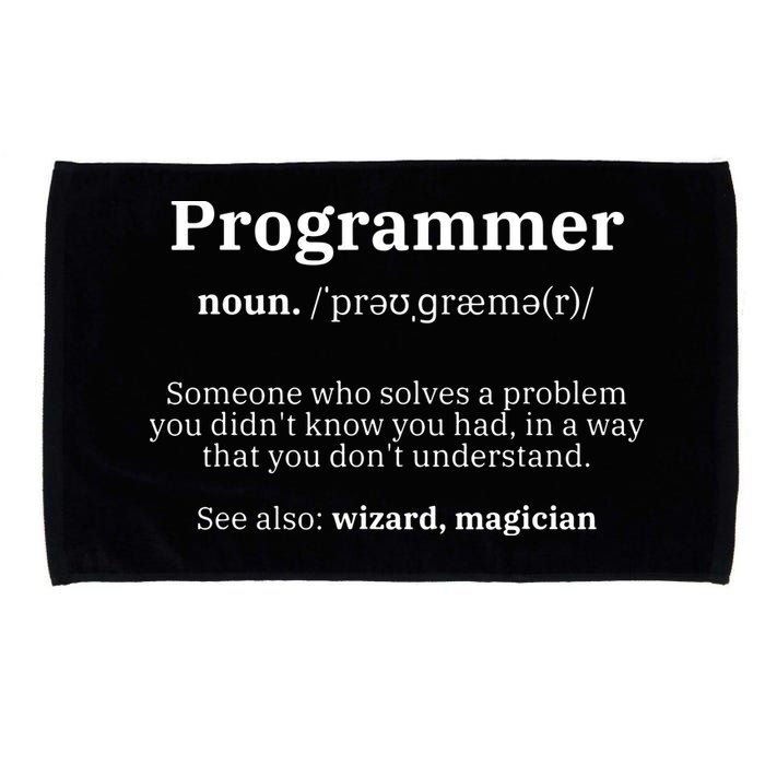 Definition Programmer Meaning Computer Science Coding Microfiber Hand Towel