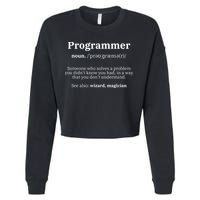 Definition Programmer Meaning Computer Science Coding Cropped Pullover Crew