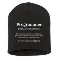 Definition Programmer Meaning Computer Science Coding Short Acrylic Beanie