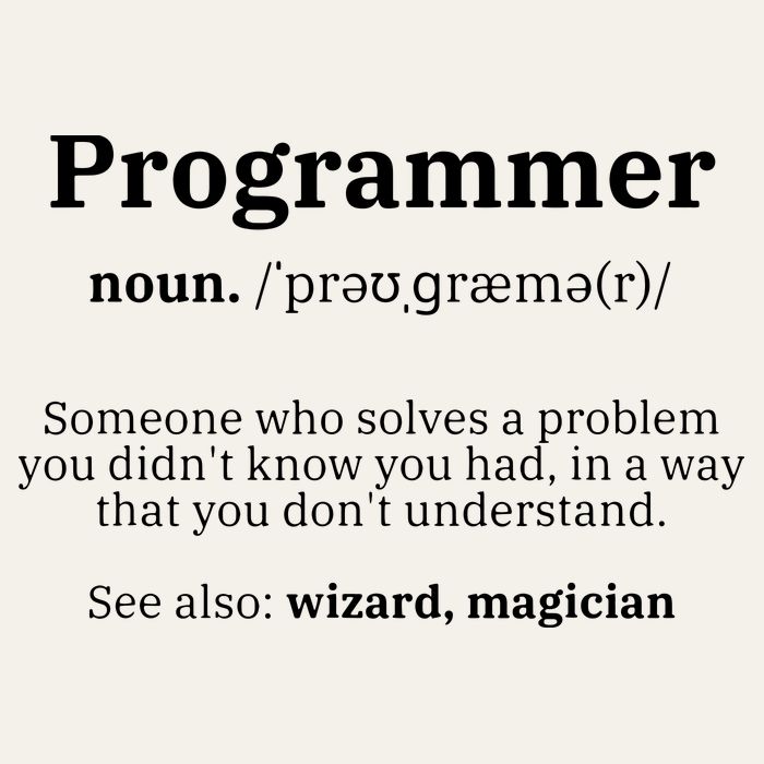 Definition Programmer Meaning Computer Science Coding Poster