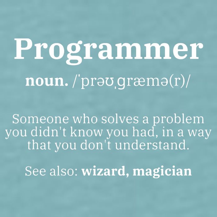 Definition Programmer Meaning Computer Science Coding Sueded Cloud Jersey T-Shirt