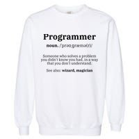 Definition Programmer Meaning Computer Science Coding Garment-Dyed Sweatshirt