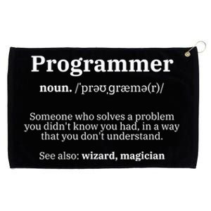 Definition Programmer Meaning Computer Science & Coding Grommeted Golf Towel