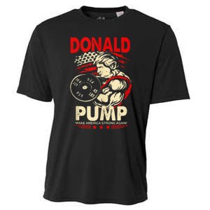 Donald Pump Make America Strong Again Tank Top Classic Cooling Performance Crew T-Shirt