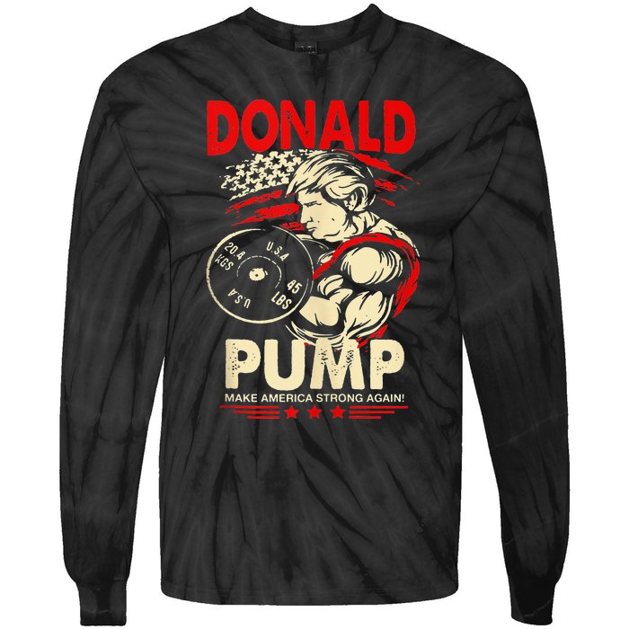 Donald Pump Make America Strong Again Tank Top Classic Tie-Dye Long Sleeve Shirt