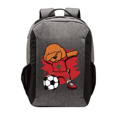 Dabbing Poodle Morocco Soccer Fans Jersey Moroccan Football Funny Gift Vector Backpack