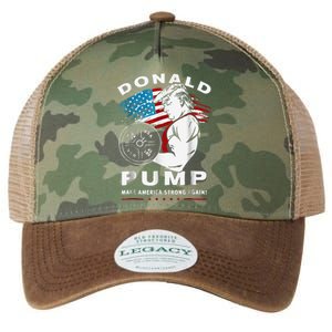 Donald Pump Make America Strong Again Legacy Tie Dye Trucker Hat