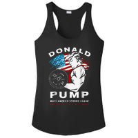 Donald Pump Make America Strong Again Ladies PosiCharge Competitor Racerback Tank