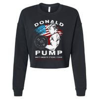 Donald Pump Make America Strong Again Cropped Pullover Crew