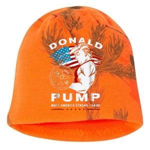 Donald Pump Make America Strong Again Kati - Camo Knit Beanie