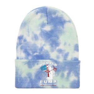 Donald Pump Make America Strong Again Tie Dye 12in Knit Beanie