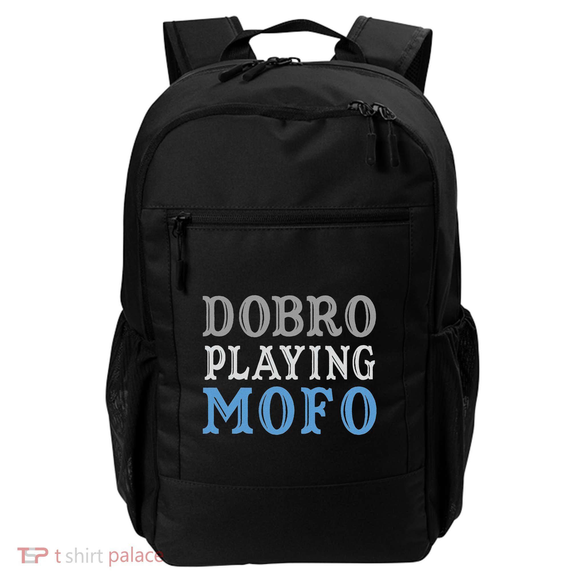 Dobro Playing Mofo Funny Musician Gift Daily Commute Backpack