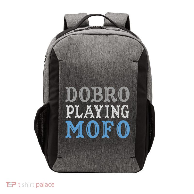 Dobro Playing Mofo Funny Musician Gift Vector Backpack