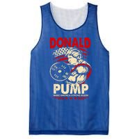 Donald Pump Make America Strong Again Funny Gift Mesh Reversible Basketball Jersey Tank