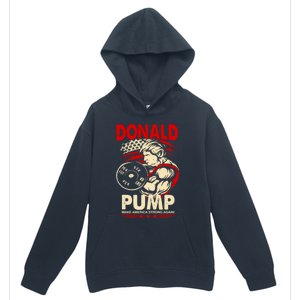 Donald Pump Make America Strong Again Funny Gift Urban Pullover Hoodie