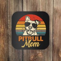 Dog Pitbull Mom Pittie Mom funny Mother's Day Coaster