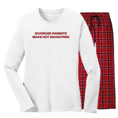 Divorced Parents Make Hot Daughters Women's Long Sleeve Flannel Pajama Set 