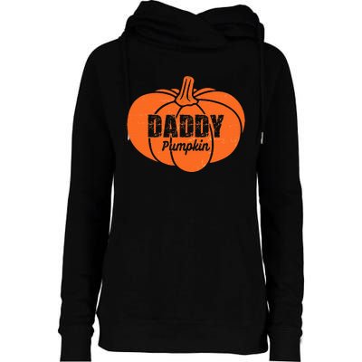 Daddy Pumpkin Matching Family Halloween Thanksgiving Group Womens Funnel Neck Pullover Hood