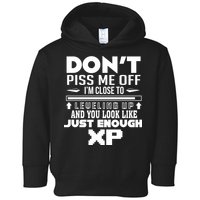 Dont Piss Me Off IM Close To Leveling Up And You Look Like Just Enough Xp Toddler Hoodie