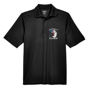 Donald Pump Make America Strong Again Men's Origin Performance Pique Polo