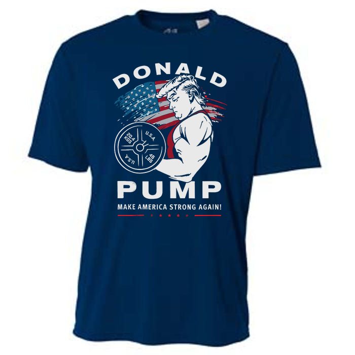 Donald Pump Make America Strong Again Cooling Performance Crew T-Shirt