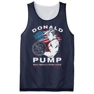 Donald Pump Make America Strong Again Mesh Reversible Basketball Jersey Tank