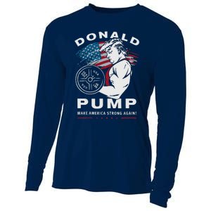 Donald Pump Make America Strong Again Cooling Performance Long Sleeve Crew