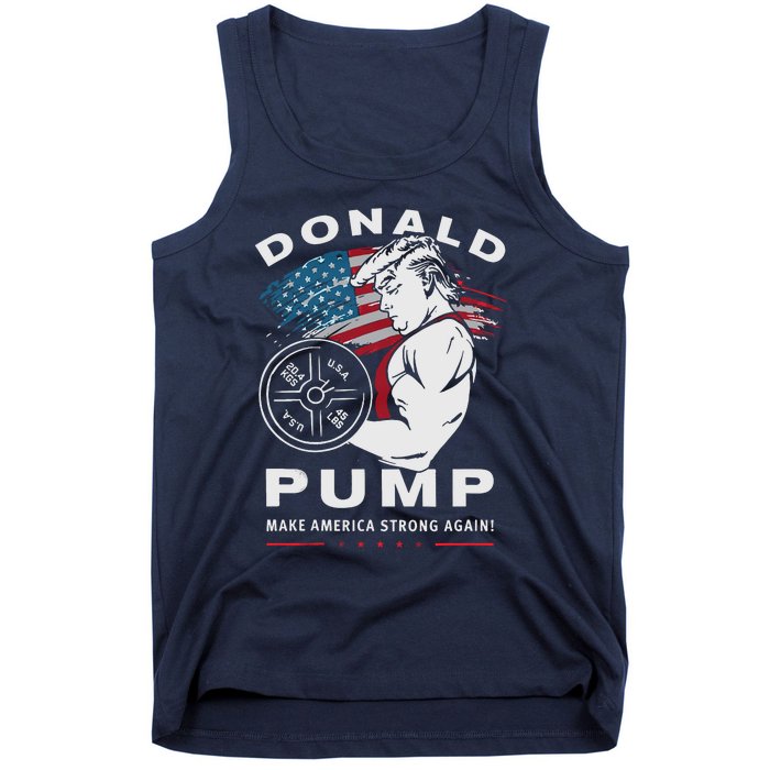 Donald Pump Make America Strong Again Tank Top