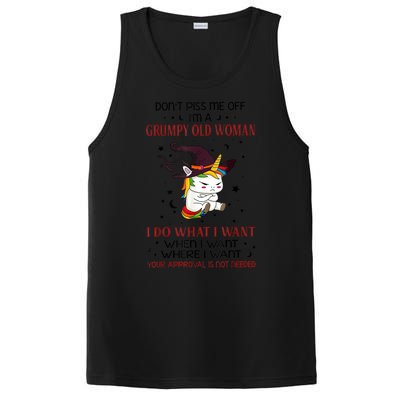 Don't Piss Me Off Im A Grumpy Old Woman I Do What I Want PosiCharge Competitor Tank