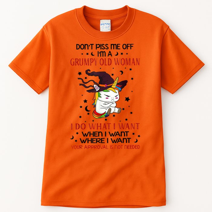 Don't Piss Me Off Im A Grumpy Old Woman I Do What I Want Tall T-Shirt