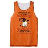 Don't Piss Me Off Im A Grumpy Old Woman I Do What I Want Mesh Reversible Basketball Jersey Tank