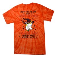 Don't Piss Me Off Im A Grumpy Old Woman I Do What I Want Tie-Dye T-Shirt