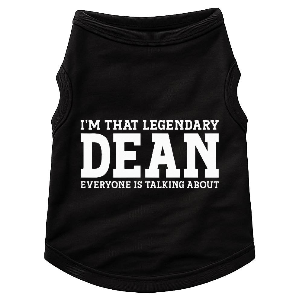 Dean Personal Name Women Girl Funny Dean Doggie Tank