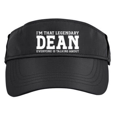 Dean Personal Name Women Girl Funny Dean Adult Drive Performance Visor