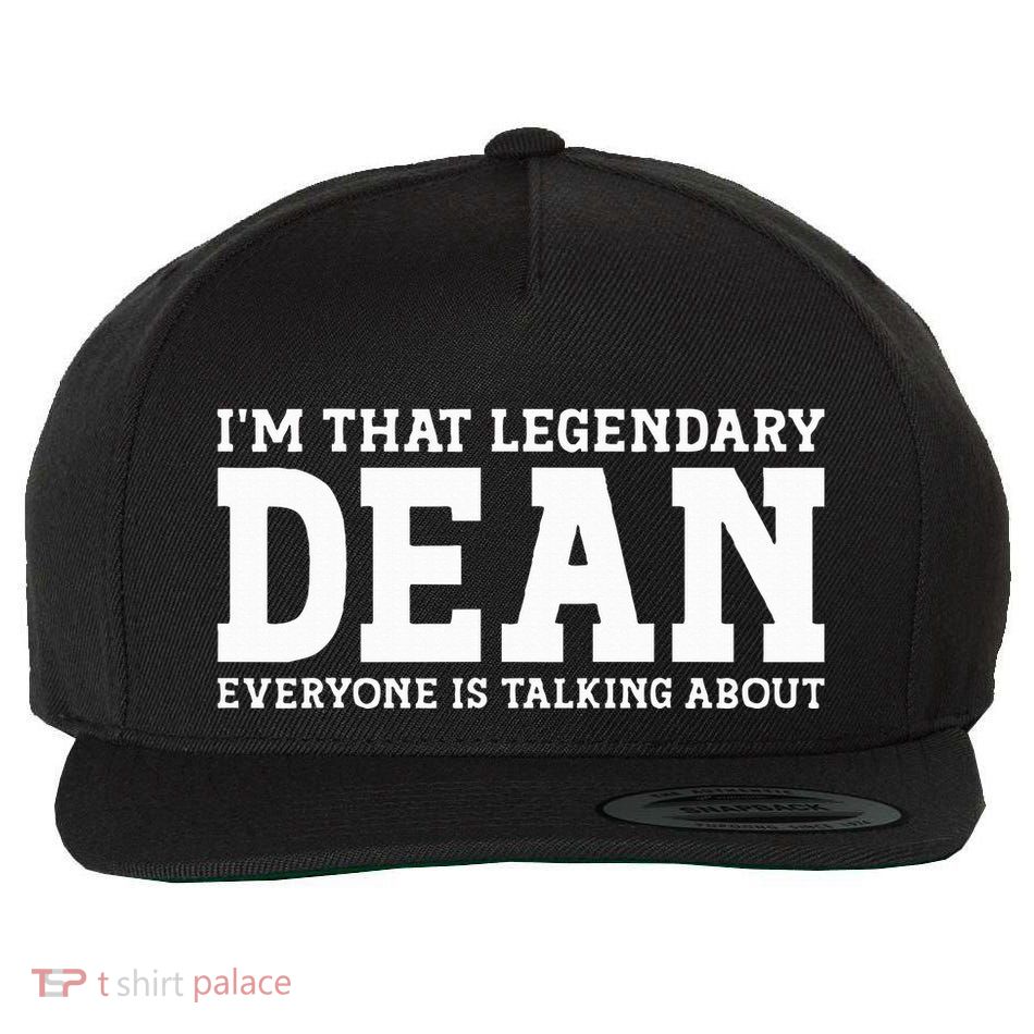 Dean Personal Name Women Girl Funny Dean Wool Snapback Cap