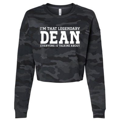 Dean Personal Name Cropped Pullover Crew