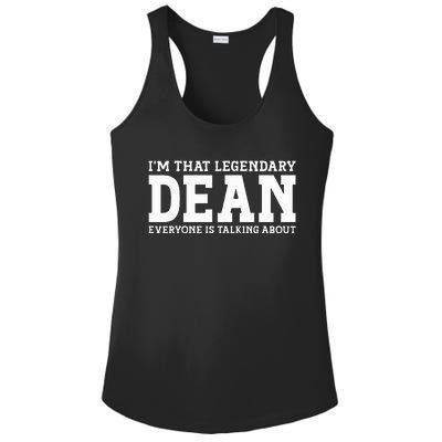 Dean Personal Name Ladies PosiCharge Competitor Racerback Tank