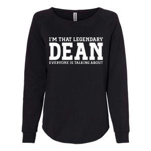 Dean Personal Name Womens California Wash Sweatshirt