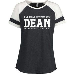 Dean Personal Name Enza Ladies Jersey Colorblock Tee