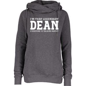 Dean Personal Name Womens Funnel Neck Pullover Hood