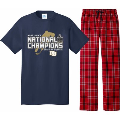 Denver Pioneers National Champs 2024 Hockey Red Pajama Set