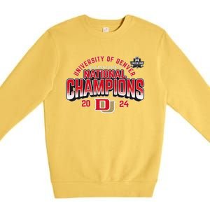 Denver Pioneers National Champs 2024 Hockey Sticks Premium Crewneck Sweatshirt